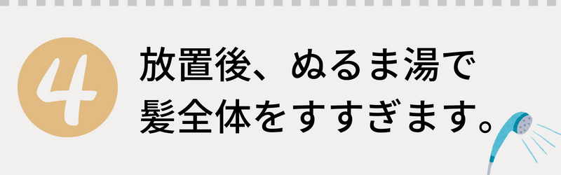 極匠ヘアトリートメントご使用方法