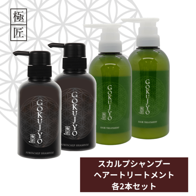 極匠ポレスカルプシャンプー&極匠ヘアトリートメントセット 各2本 セット