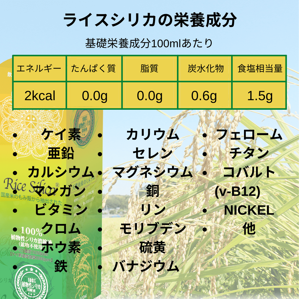 ライスシリカ-ricesilica-植物性ケイ素