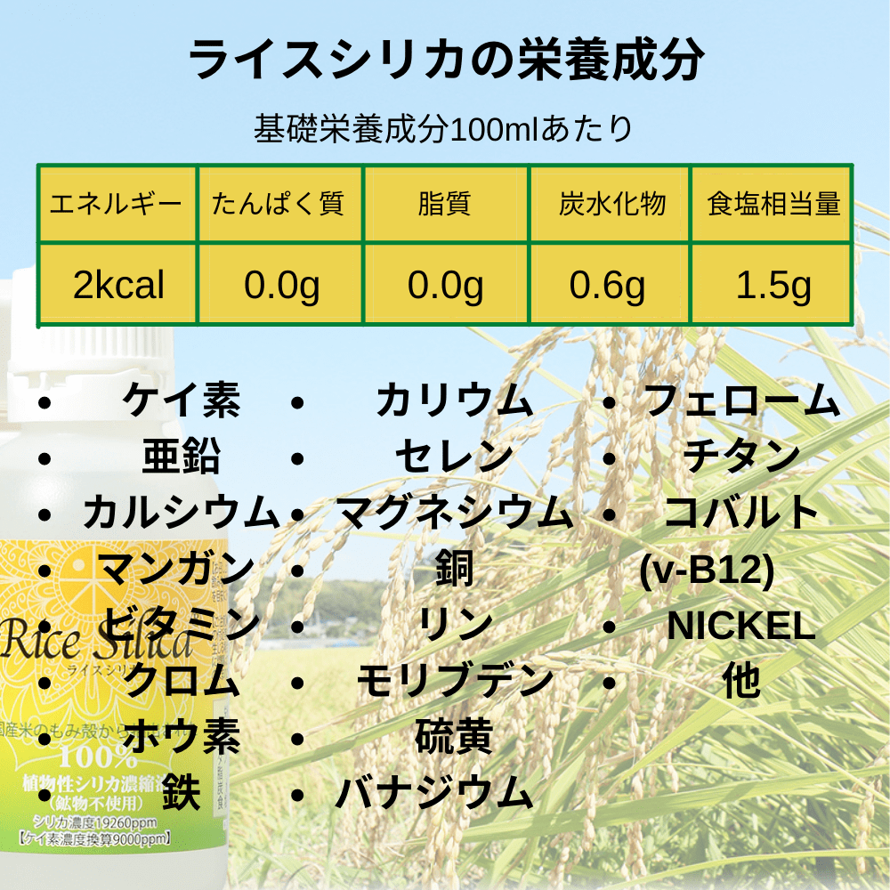 ライスシリカ-ricesilica-植物性ケイ素